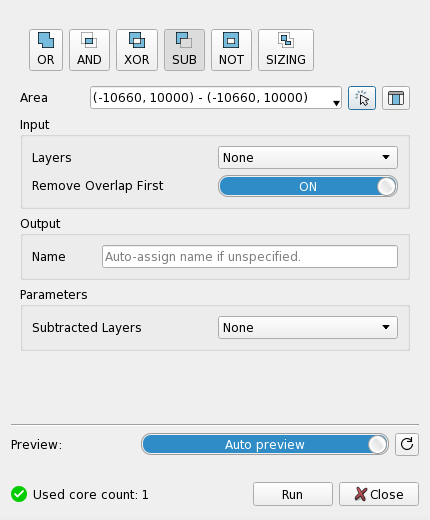 Screen Boolean Operation Dialog SUB