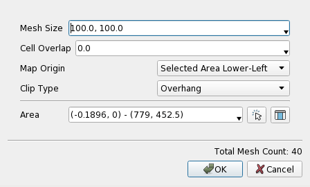 Screen Vertex Count Map Dialog