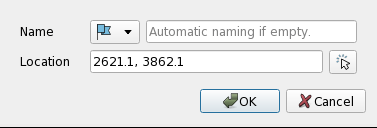 Screen Add Mark Dialog