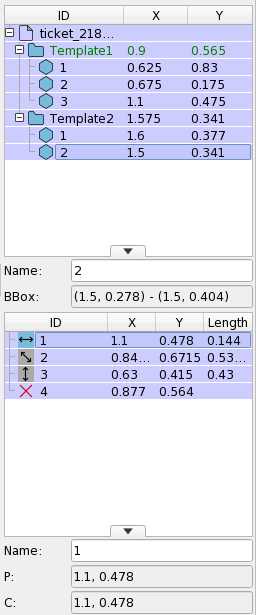 Matching Template Panel DataList