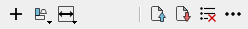 Matching Template Panel Toolbar