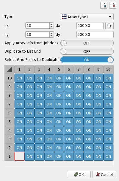 Measurement Duplicate Select Chip of Array
