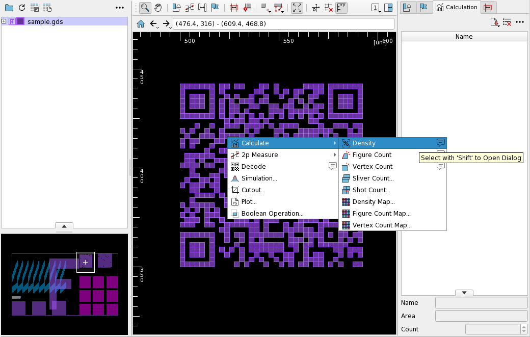 Screen R Click Menu Density