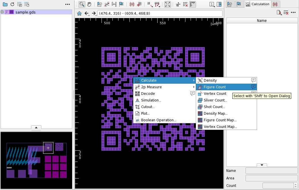 Screen R Click Menu Figure Count