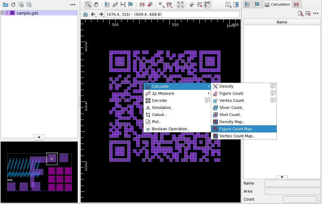 Screen R Click Menu Figure Count Map
