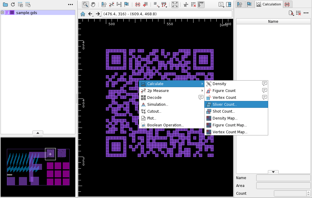 Screen R Click Menu Sliver Count
