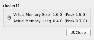 Memory Usage Dialog